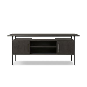 Lauren Desk - Charcoal Oak Resawn Veneer