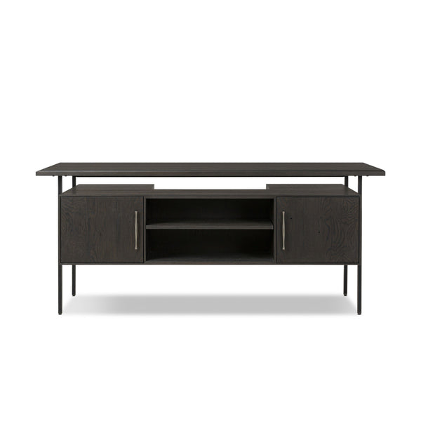 Lauren Desk - Charcoal Oak Resawn Veneer
