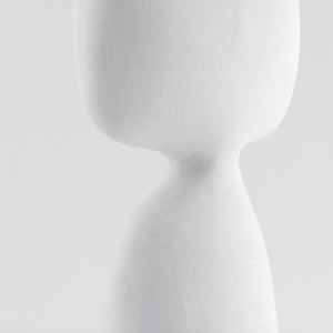 Rylee 11.6H White Ceramic Vase