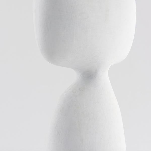 Rylee 11.6H White Ceramic Vase