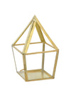 Brass & Glass Lantern Small