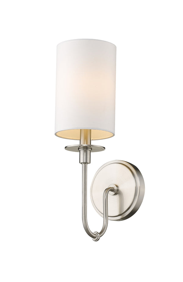 Ella 1 Light Wall Sconce in Brushed Nickel Finish