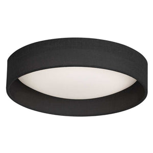15" LED Flush Mount, Black Shade