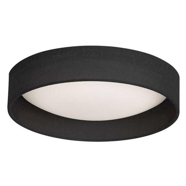 15" LED Flush Mount, Black Shade
