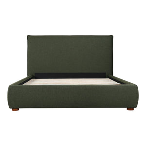 Moe's Luzon King Bed in Deep Forest Green