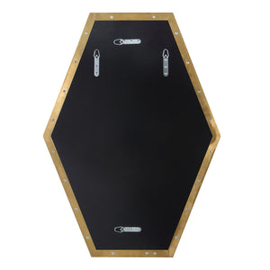 Ankara Brass Hexagon Mirror