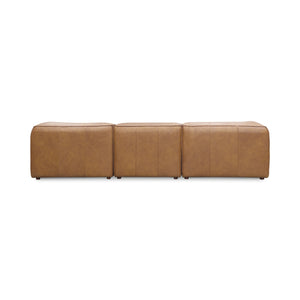Moe's Form L-Shaped Modular Sectional in Sonoran Tan Leather