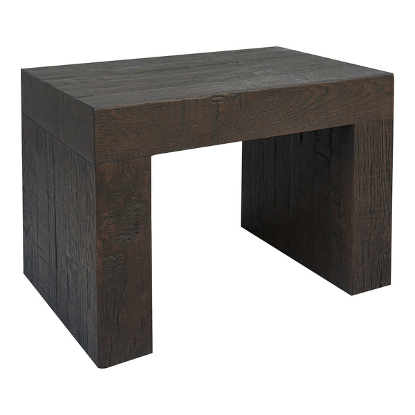 Evander Dining Stool in Rustic Brown Oak