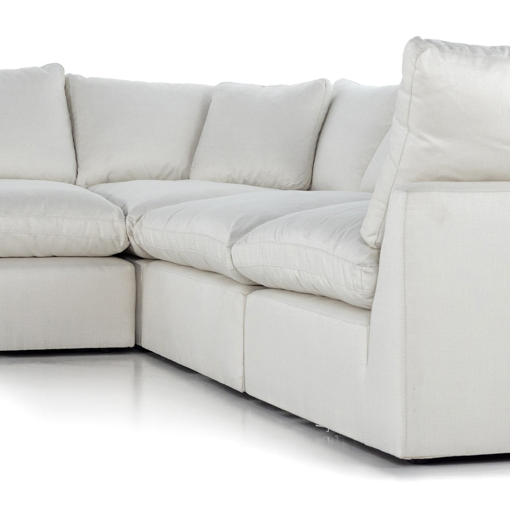 Stevie 5Pc Laf Sectional Sofa In Ivory
