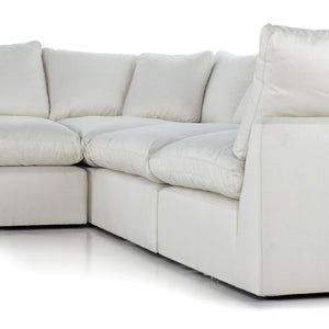 Stevie 5Pc Laf Sectional Sofa In Ivory