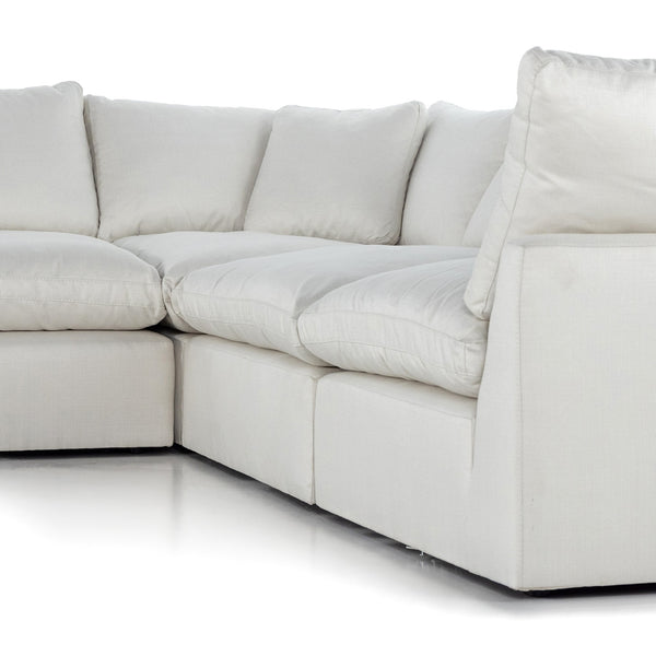 Stevie 5Pc Laf Sectional Sofa In Ivory
