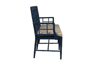 Blue Belleville Settee