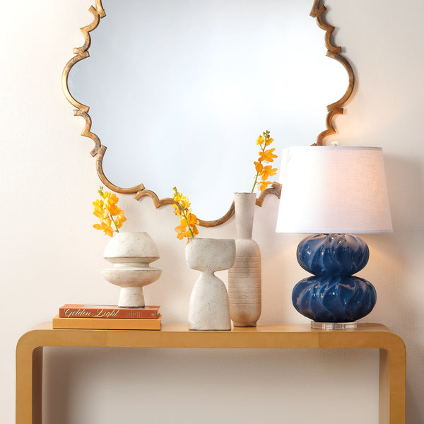 Foundation Decorative Ceramic Vase, Cream