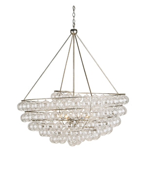 Stratosphere Chandelier In Contemporary Silver Leaf