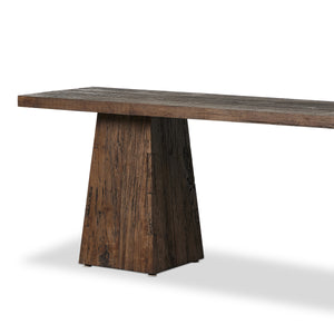 Atlas Console Table in Smoked Alder'