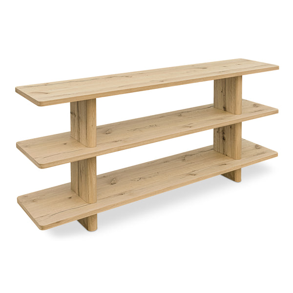 Casey Small Bookcase in Rustic Oak