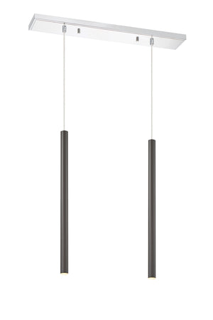 Forest 2 Light Island/Billiard in Chrome Finish