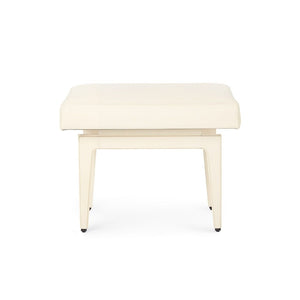 WINSTON STOOL IN IVORY LEATHER