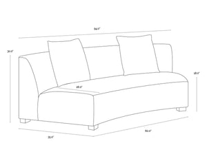 SARASOTA MODULAR SOFA - RHAPSODY GREIGE