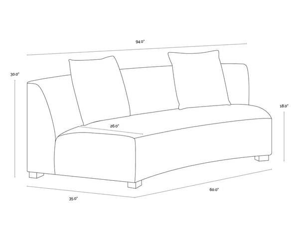 SARASOTA MODULAR SOFA - RHAPSODY GREIGE
