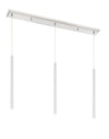 Forest 3 Light Island/Billiard in Brushed Nickel Finish