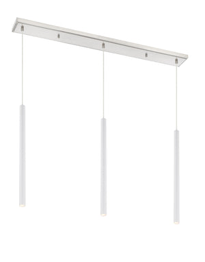 Forest 3 Light Island/Billiard in Brushed Nickel Finish