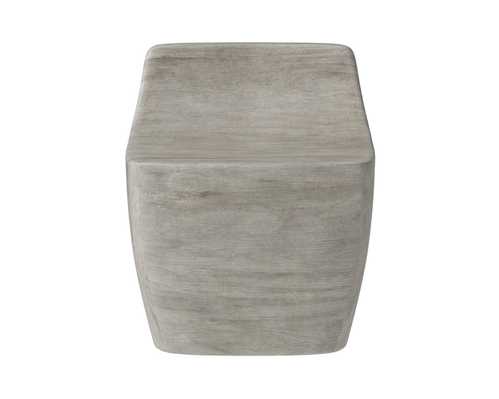 LEDGER STOOL - ASH GREY WOOD LOOK