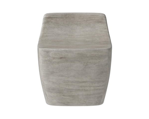 LEDGER STOOL - ASH GREY WOOD LOOK