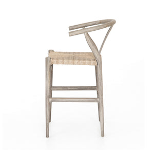 Muestra Bar Stool-Weathered Grey