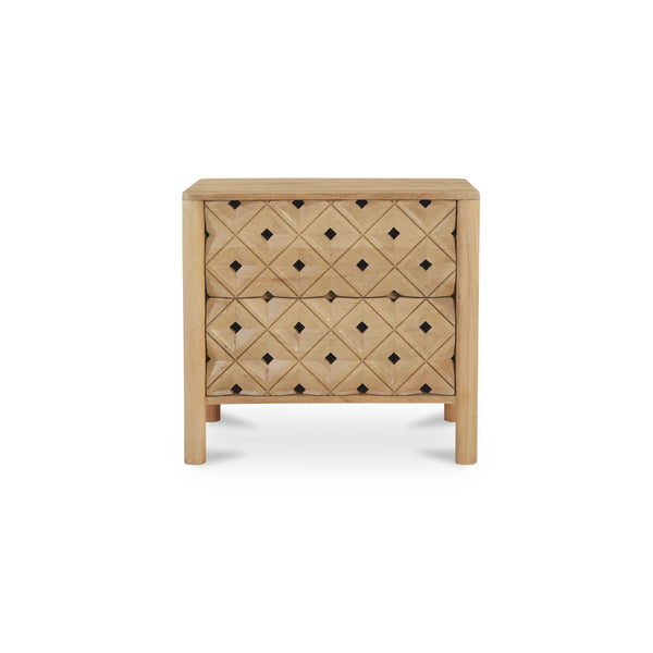 Moe's Fulton Natural Mango Wood Nightstand