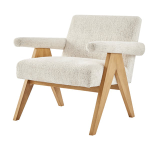 Nixon Chenille Accent Arm Chair, Concord Cream