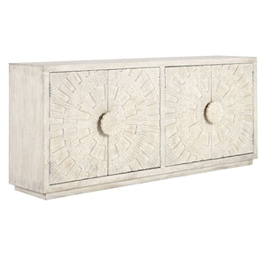 Apollo Solid Mango Wood Cabinet - Coastal White