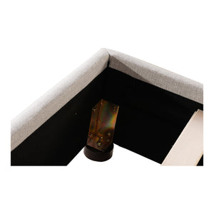 Moe's Luzon Queen Bed Light Grey