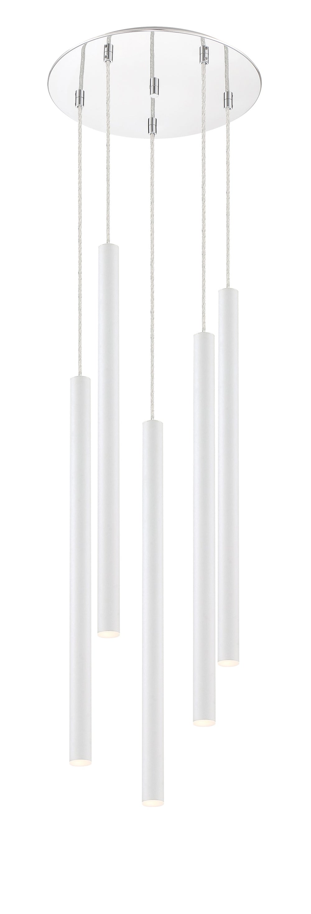 Forest 5 Light Island/Billiard in Chrome Finish