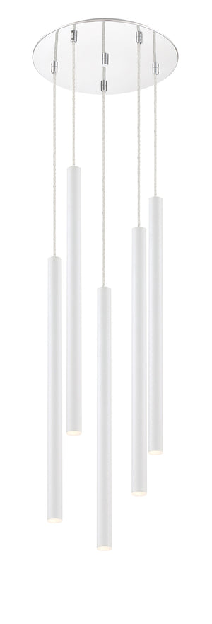Forest 5 Light Island/Billiard in Chrome Finish