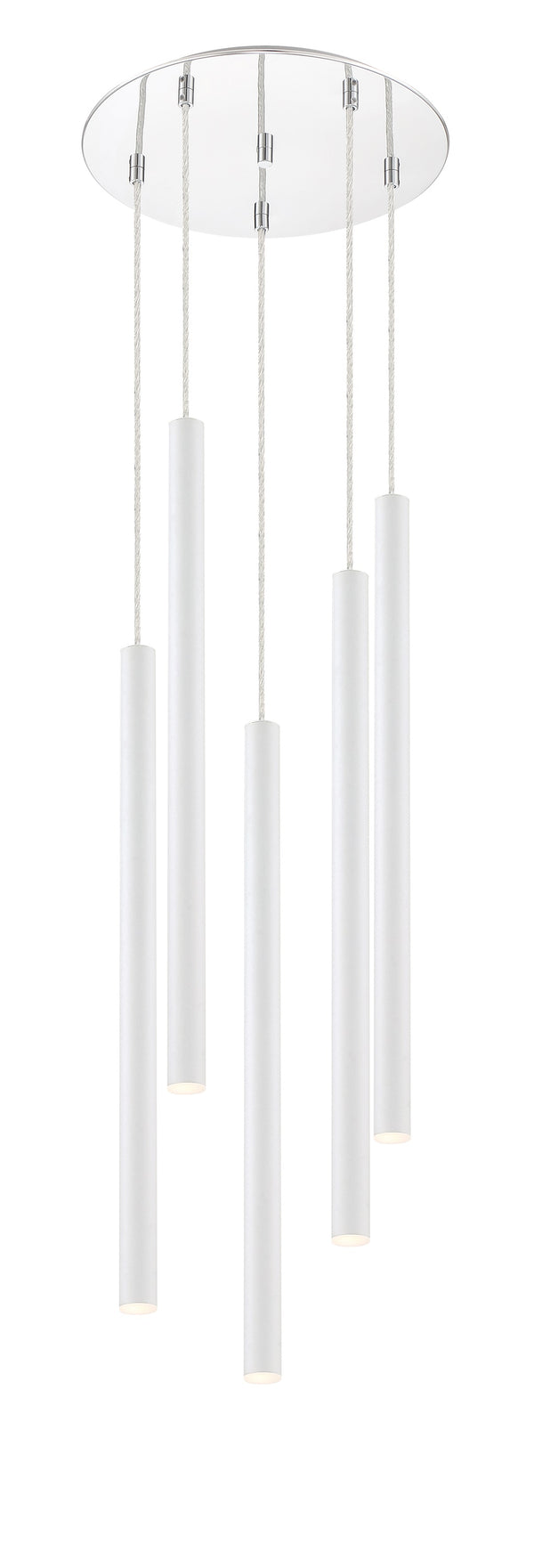 Forest 5 Light Island/Billiard in Chrome Finish