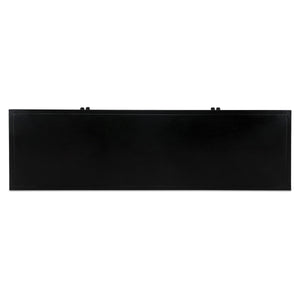 Henry Metal Media Unit with Glass Doors in Black