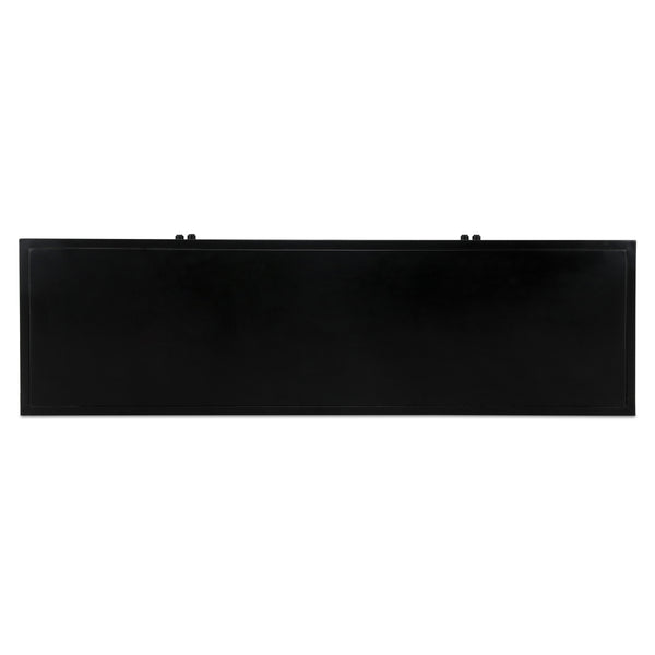 Henry Metal Media Unit with Glass Doors in Black