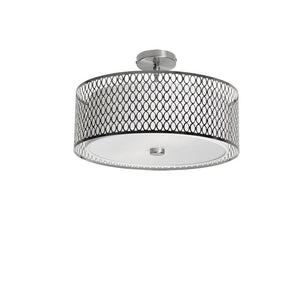3LT Semi-Flush w/ Laser Cut Shade