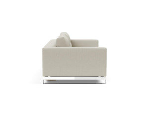 CASSIUS D.E.L. SLEEPER SOFA in MIXED DANCE NATURAL FABRIC WITH Chrome legs 527