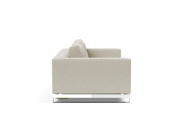 CASSIUS D.E.L. SLEEPER SOFA in MIXED DANCE NATURAL FABRIC WITH Chrome legs 527