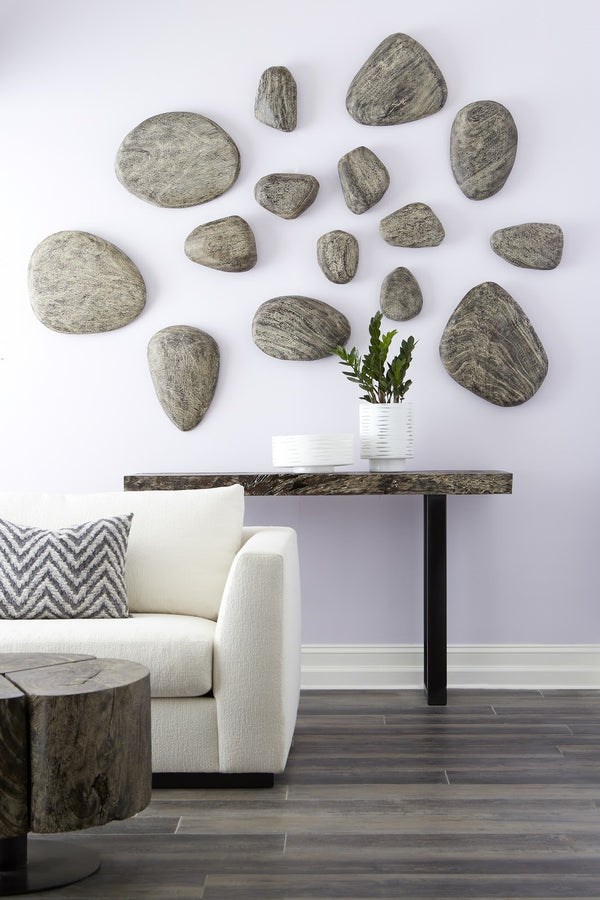 River Stone Wall Tile, Grey Stone, Large
