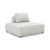 Nico Outdoor Lounge Chair in Light Gray with Aluminum Frame