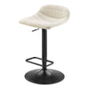 Koa KD Fabric Gaslift Swivel Bar Stool, Posh Ivory
