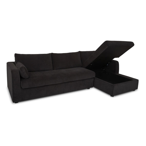 Moe's Burrow Sleeper Sectional with Storage Chaise
