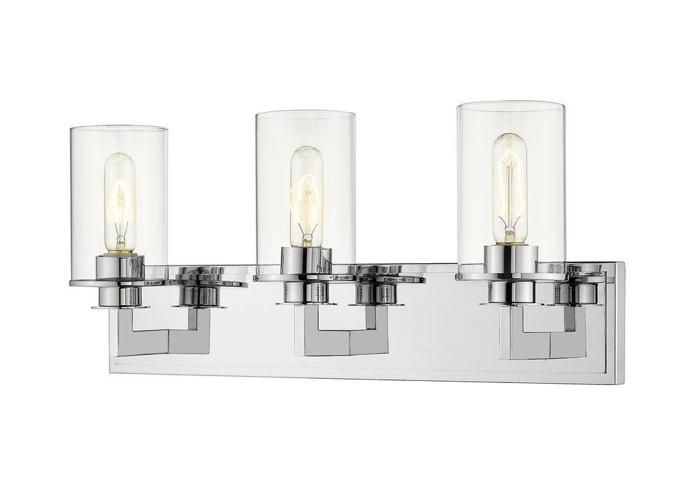 Savannah 3 Light Vanity in Chrome Finish