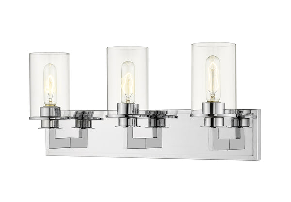 Savannah 3 Light Vanity in Chrome Finish