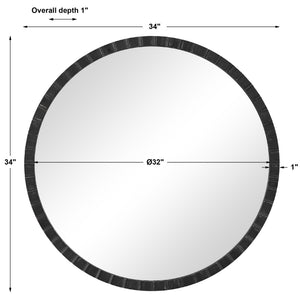 Dandridge Round Industrial Mirror