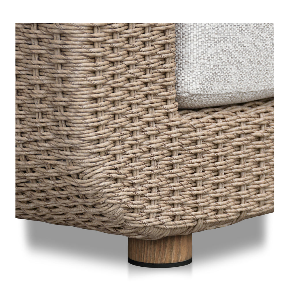 Moe's Soma Natural Outdoor Sofa with Olefin Cushions