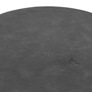 Gino End Table In Raw Black